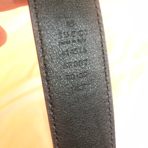Double G Gucci Belt. Gold. Black Leather. - Picture 3 of 4